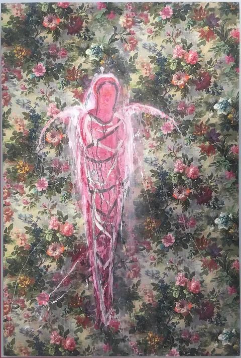 Angélique, Mixed media on canvas, 2018