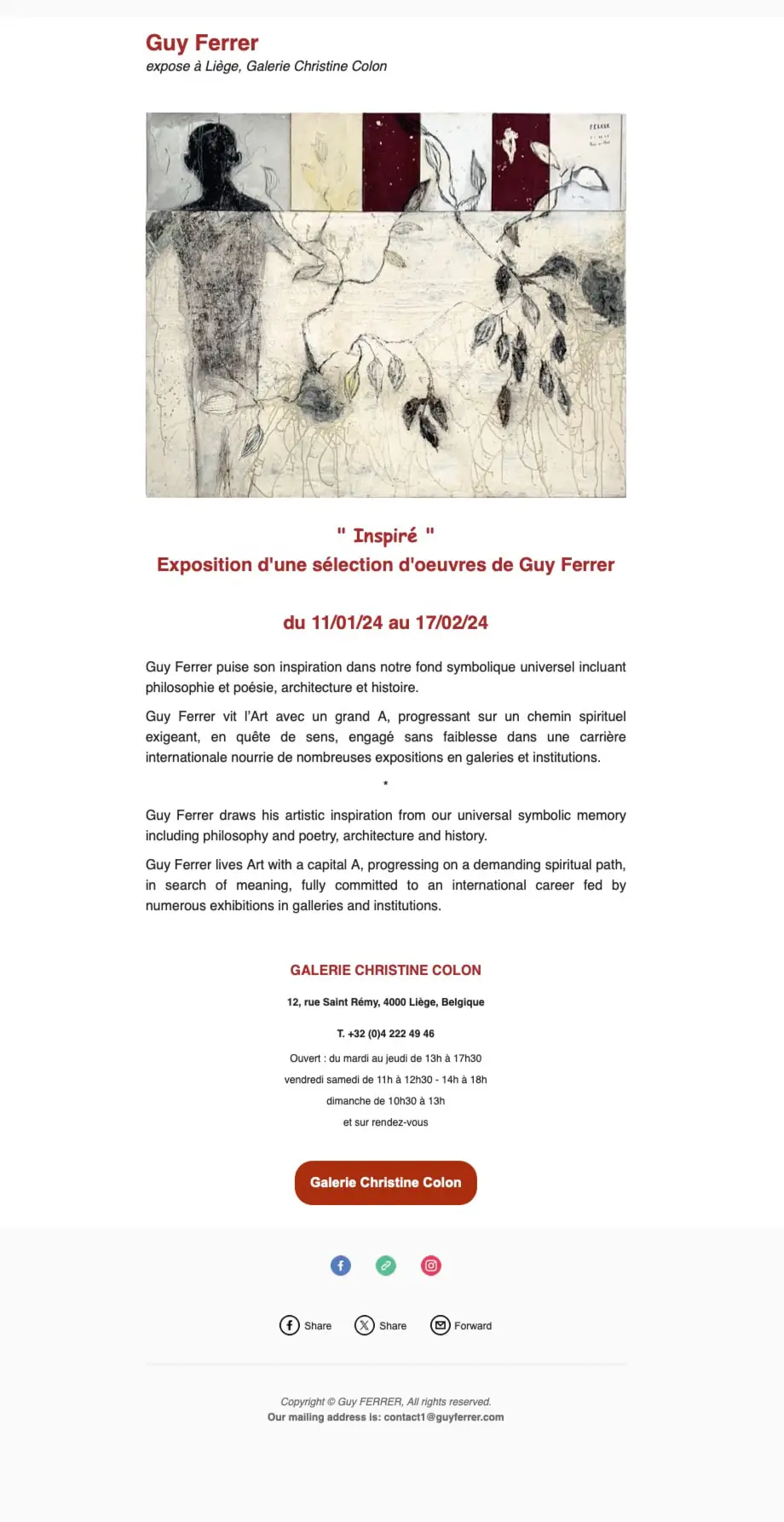 Exhibition in Liège, Belgium